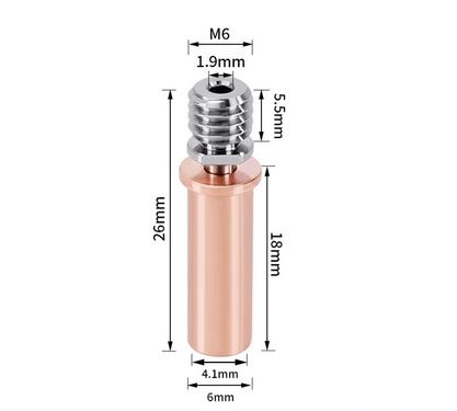 Anycubic VYPER/MegaS Pro Heatbreak Titan Legierung