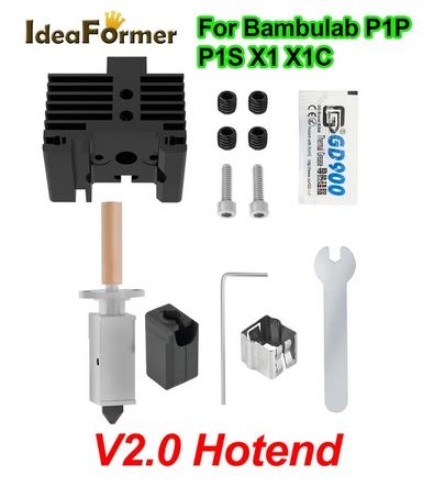 Hotend Kit Für Bambu Lab X1 Carbon/P1P 3D Drucker 500C Upgrade Hotend