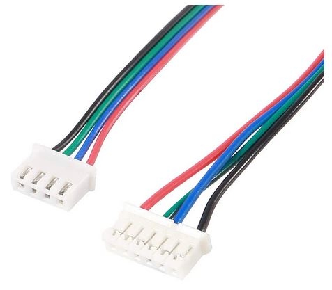 2M Motor Anschluss Kabel XH 2,54 4pin zu XH 2,0 6pin Weiß