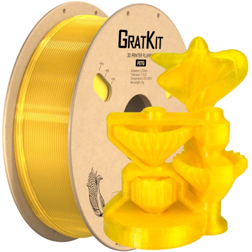 PETG Filament Transparent Gelb 1Kg