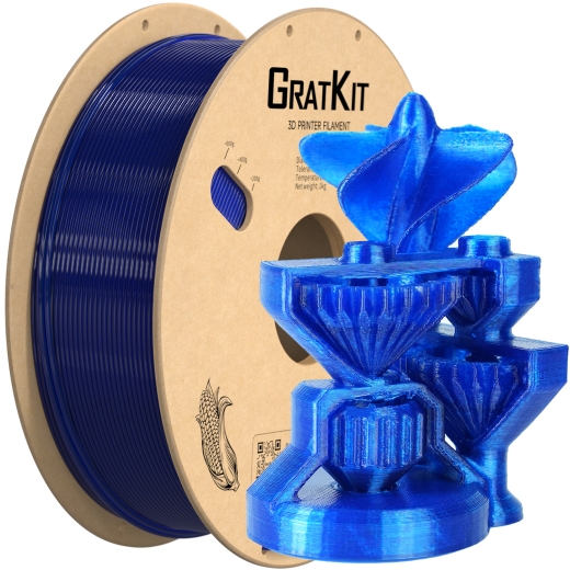 PETG Filament Transparent Blau 1Kg