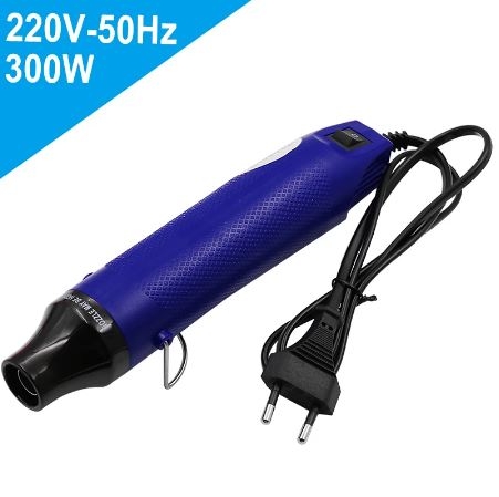 Heissluftföhn 220V 300Watt Schwarz/Blau