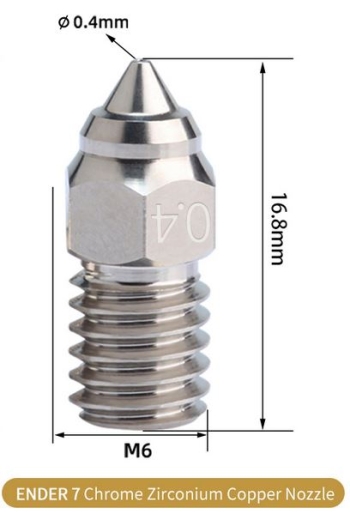 High-Speed Düse für Ender 7 & Spider Hotend 0.8mm